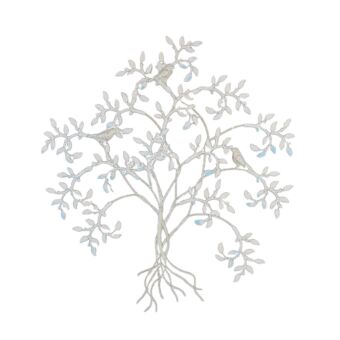 MARAM DECO ΤΟΙΧΟΥ ΜΕΤΑΛΛΟ ΛΕΥΚΟ 59,69x0,64xH64,77cm