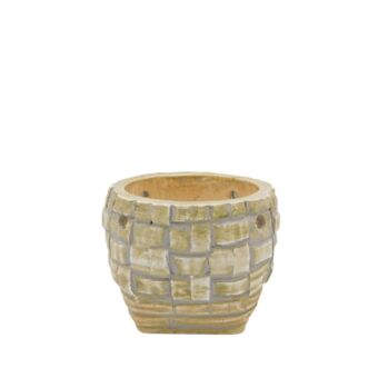 ΚΑΣΠΩ ΣΤΡΟΓΓΥΛΟ ΜΠΕΖ ΜΩΣΑΪΚΟ ΜΙΚΡΟ Φ13.5x10.5cm
