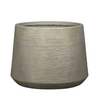 ΓΛΑΣΤΡΑ FIBERCLAY ΜΕΓΑΛΟ ΜΠΕΖ ΚΩΝΙΚΟ-ΓΡΑΜΜΩΣΕΙΣ - Φ64x48cm