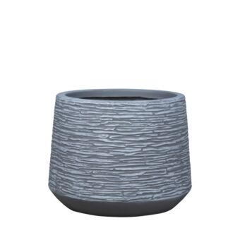 ΚΑΣΠΩ FIBERCLAY ΜΕΣΑΙΟ ΓΚΡΙ ΑΝΟΙΧΤΟ ΚΩΝΙΚΟ-ΓΡΑΜΜΩΣΕΙΣ - Φ48x36cm