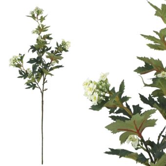 ΚΛΑΔΙ ΠΡΑΣΙΝΟ ΜΕ ΑΝΘΑΚΙΑ ΛΕΥΚΟ - Υ76cm
