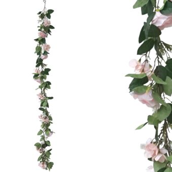 ΓΙΡΛΑΝΤΑ ME ΤΡΙΑΝΤΑΦΥΛΛΑ ΡΟΖ - Υ180cm