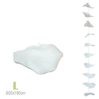 ΓΙΡΛΑΝΤΑ ΡΟΔΟΠΕΤΑΛΑ ΕΚΡΟΥ ΓΙΓΑΣ L - Φ20x180cm