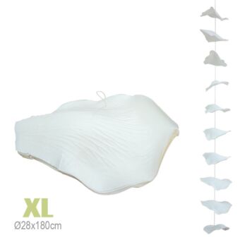 ΓΙΡΛΑΝΤΑ ΡΟΔΟΠΕΤΑΛΑ ΕΚΡΟΥ ΓΙΓΑΣ XL - Φ28x180cm