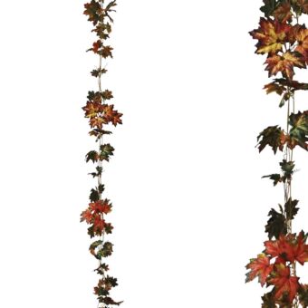 ΓΙΡΛΑΝΤΑ ΠΟΡΤΟΚΑΛΙ/ΠΡΑΣΙΝΟ ΠΛΑΤΑΝΙ Χ3 - Υ270cm