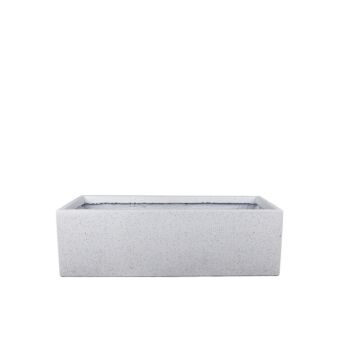 ΖΑΡΝΤΙΝΙΕΡΑ FIBERCLAY MEDIUM ΛΕΥΚΟ ΓΡΑΝΙΤΗ ΟΡΘΟΓΩΝΙΟ - 70x25x23cm