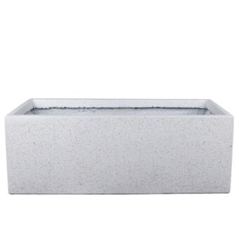 ΖΑΡΝΤΙΝΙΕΡΑ FIBERCLAY 2XLARGE ΛΕΥΚΟ ΓΡΑΝΙΤΗ ΟΡΘΟΓΩΝΙΟ - 100x42x40cm