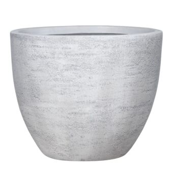 ΓΛΑΣΤΡΑ FIBERCLAY XLARGE ΛΕΥΚΟ ΤΣΙΜΕΝΤΟ ΣΤΡΟΓΓΥΛΟ - Φ55x46cm