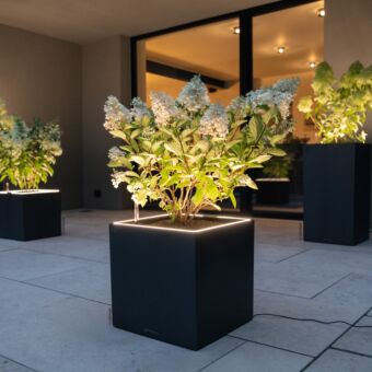 Γλάστρα Canto Slatestone Led Low 40 