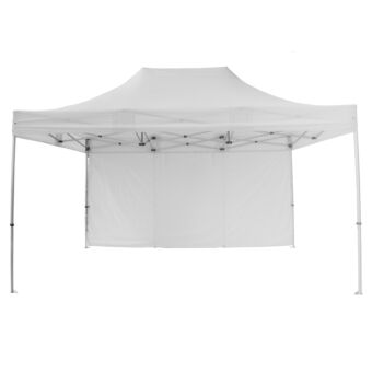 GAZEBO Β.ΤΥΠΟΥ ΠΤΥΣΣΟΜ.-ΣΚΕΛΕΤΟΣ ΑΛΟΥΜ.ΑΣΗΜΙ-ΛΕΥΚΟ ΠΑΝΙ 3x3x3,4Yεκ