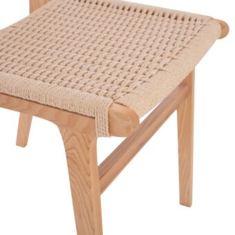 ΚΑΡΕΚΛΑ ΕΣΩΤΕΡΙΚΟΥ ΧΩΡΟΥ RUBBERWOOD ΣΧΟΙΝΙ ΦΥΣΙΚΟ 50X60X87Y εκ.