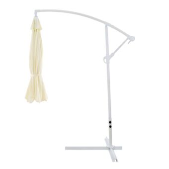 ΟΜΠΡΕΛΑ ΚΡΕΜΑΣΤΗ Φ300x237cm. ΣΤΡΟΓΓΥΛΗ ΣΕ ΒΑΣΗ ΜΕ 4 ΠΟΔΙΑ 