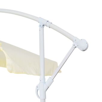 ΟΜΠΡΕΛΑ ΚΡΕΜΑΣΤΗ Φ300x237cm. ΣΤΡΟΓΓΥΛΗ ΣΕ ΒΑΣΗ ΜΕ 4 ΠΟΔΙΑ 