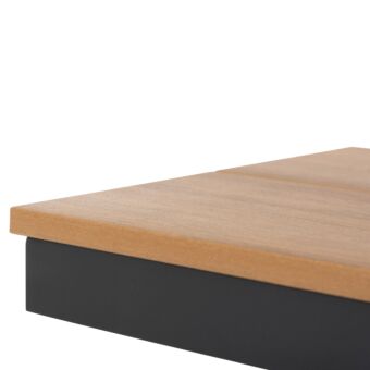 ΠΑΓΚΑΚΙ ΑΛΟΥΜΙΝΙΟΥ ΑΝΘΡΑΚΙ ΜΕ POLYWOOD ΚΑΘΙΣΜΑ ΣΕ ΦΥΣΙΚΟ 150x36x45Υεκ.