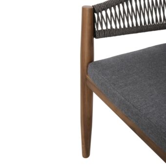 ΠΟΛΥΘΡΟΝΑ ΞΥΛΟ ΑΚΑΚΙΑΣ ΦΥΣΙΚΟ-ΣΧΟΙΝΙ NYLON ΓΚΡΙ 59x58x76Υεκ.