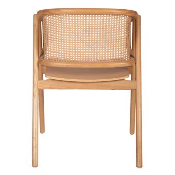ΠΟΛΥΘΡΟΝΑ KENLEE FB99872 ΦΡΑΞΙΝΟΣ ΚΑΙ ΦΥΣΙΚΟ RATTAN RATTAN ΣΕ ΦΥΣΙΚΟ 57,5x55x81Yεκ.