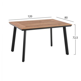 ΣΕΤ ΤΡΑΠΕΖΑΡΙΑΣ 5ΤΜΧ ΤΡΑΠΕΖΙ ΑΝΘΡΑΚΙ 120x80 ΚΑΙ ΠΟΛΥΘΡΟΝΑ ΜΕ ΣΧΟΙΝΙ
