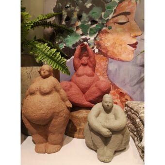 BIG WOMAN C DECO ΦΙΓΟΥΡΑ POLYRESIN TERRACOTTA 20x14,5xH24cm