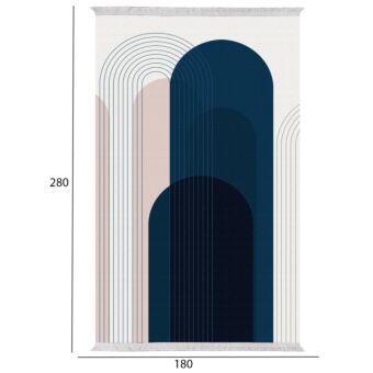 ΧΑΛΙ ΣΑΛΟΝΙΟΥ ΜΕ ΚΡΟΣΙΑ ΠΟΛΥΧΡΩΜΟ 180X280 εκ.