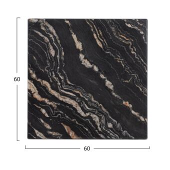 ΕΠΙΦΑΝΕΙΑ ΤΡΑΠΕΖΙΟΥ 5787 ΤΕΤΡΑΓΩΝΗ WERZALIT 60Χ60εκ. BLACK GOLD MARBLE 