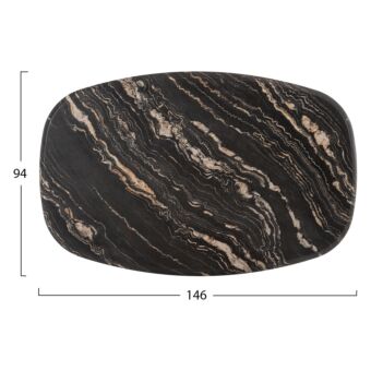 ΕΠΙΦΑΝΕΙΑ ΤΡΑΠΕΖΙΟΥ 5787 WERZALIT BLACK GOLD MARBLE 146X94 εκ.