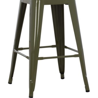 ΣΚΑΜΠΟ ΜΕΣΑΙΟΥ ΥΨΟΥΣ ΜΕΤΑΛΛΙΚΟ ΣΕ DARK OLIVE GREEN 43x43x67Yεκ.