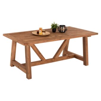 ΤΡΑΠΕΖΙ ΤΡΑΠΕΖΑΡΙΑΣ RECYCLED TEAK ΣΕ ΦΥΣΙΚΟ ΧΡΩΜΑ 200X100X75Yεκ.