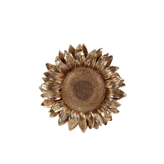 SUNFLOWER 1 DECO ΤΟΙΧΟΥ POLYRESIN ΧΡΥΣΟ D23xH6cm