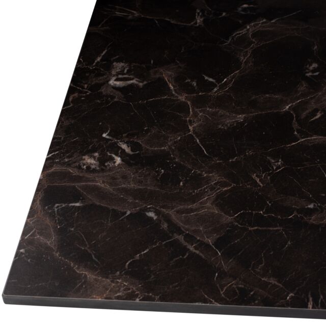 ΕΠΙΦΑΝΕΙΑ ΤΡΑΠΕΖΙΟΥ HPL BROWN MARBLE 80x80 εκ. ΠΑΧΟΥΣ 12mm.