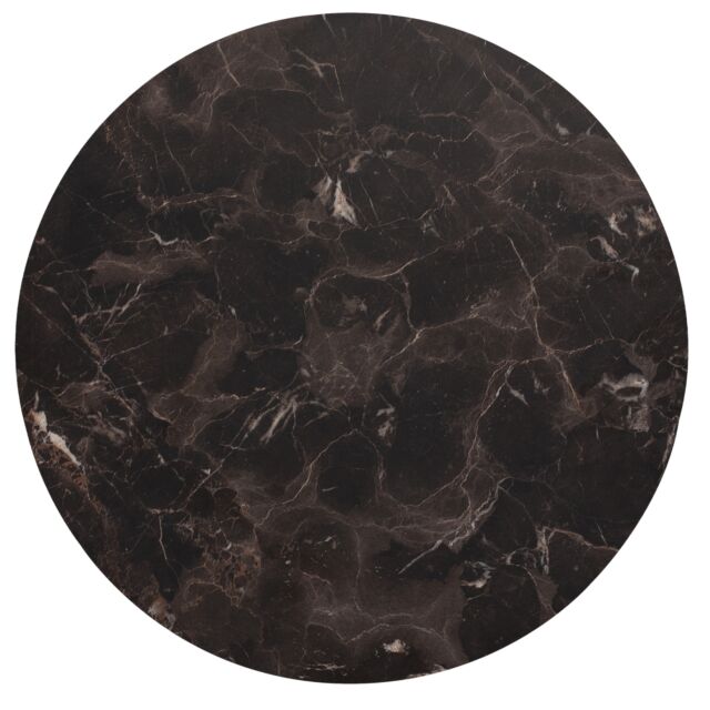 ΕΠΙΦΑΝΕΙΑ ΤΡΑΠΕΖΙΟΥ HPL BROWN MARBLE Φ60 εκ. ΠΑΧΟΥΣ 12mm.