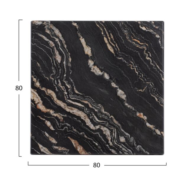 ΕΠΙΦΑΝΕΙΑ ΤΡΑΠΕΖΙΟΥ ΤΕΤΡΑΓΩΝΗ 5787 WERZALIT 80X80 εκ. BLACK GOLD MARBLE