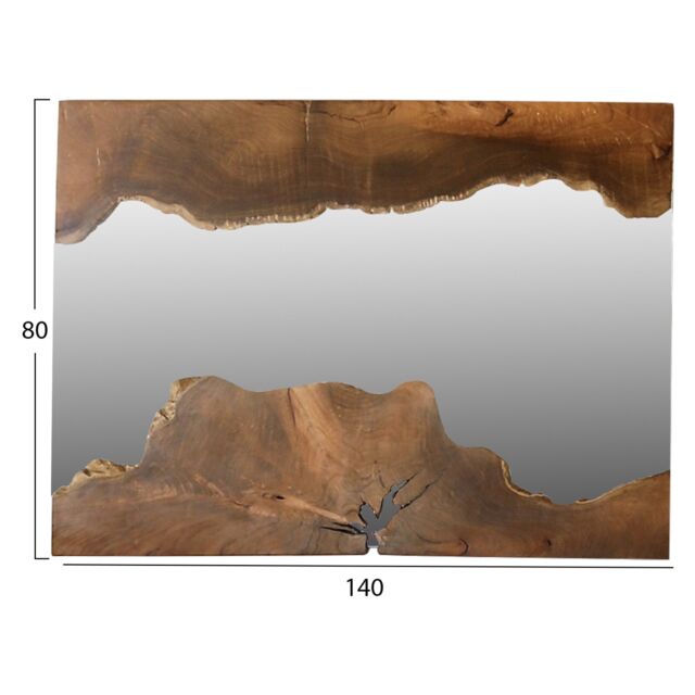 ΚΑΘΡΕΠΤΗΣ ΑΠΟ ΜΑΣΙΦ ΞΥΛΟ ΤEAK ΦΥΣΙΚΟ 140X80YΕΚ.