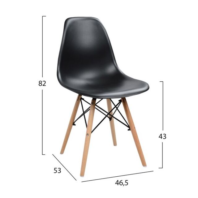 ΣΕΤ ΤΡΑΠΕΖΑΡΙΑΣ 5ΤΜΧ ΤΡΑΠΕΖΙ 140x80x76 cm & 4 ΚΑΡΕΚΛΕΣ TWIST