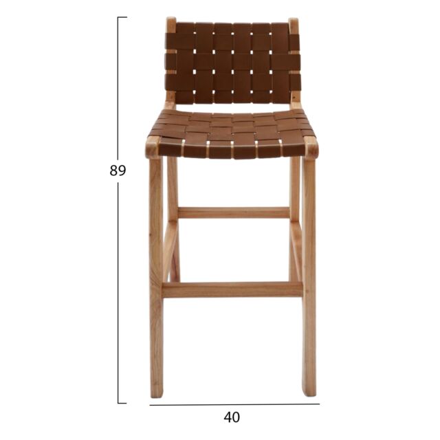 ΣΚΑΜΠΟ ΜΕ ΠΛΑΤΗ ΜΑΣΙΦ ΞΥΛΟ MINDI ΦΥΣΙΚΟ 40X47X89YΕΚ.