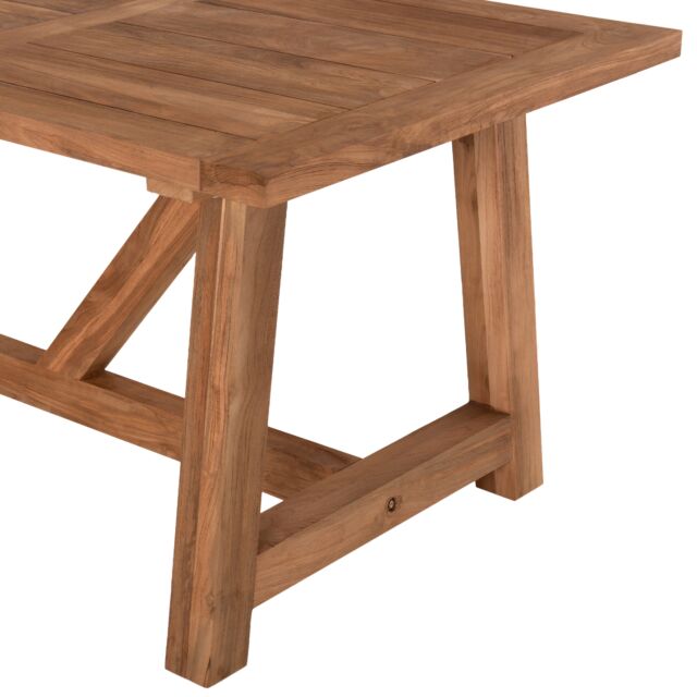 ΤΡΑΠΕΖΙ ΤΡΑΠΕΖΑΡΙΑΣ RECYCLED TEAK ΣΕ ΦΥΣΙΚΟ ΧΡΩΜΑ 200X100X75Yεκ.