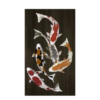 FISH IN COLORS ΠΙΝΑΚΑΣ ΚΑΜΒΑΣ ΠΟΛΥΧΡΩΜΟ 70x120xH3,5cm