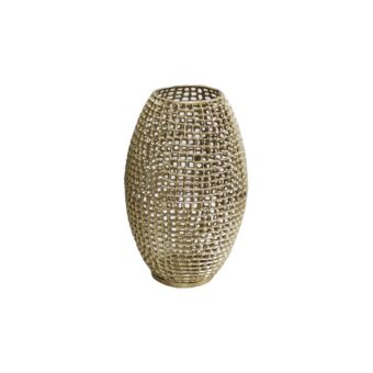 MESH 39 ΒΑΖΟ ΑΛΟΥΜΙΝΙΟ ΧΡΥΣΟ ANTIQUE D25,5xH39cm