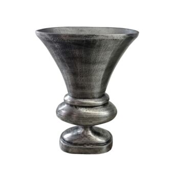 MUT ΒΑΖΟ ΑΛΟΥΜΙΝΙΟ ΑΣΗΜΙ ΑΝΤΙΚΕ 32x16xH46cm