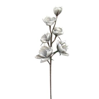 FOAM ΓΚΡΙ/ΛΕΥΚΟ ΟΡΧΙΔΕΑ Y79cm.