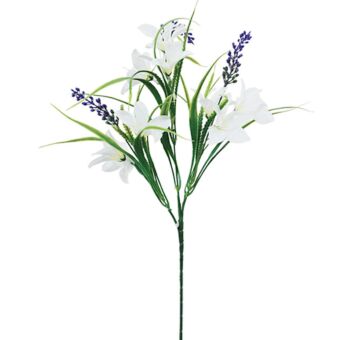 ΚΛΑΔΙ ΓΕΜΙΣΜΑΤΟΣ ΛΕΥΚΟ ΑΣΤΕΡΙΑ ΑΝΘΟΣ Y63cm.