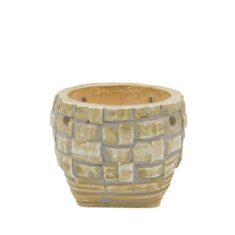 ΚΑΣΠΩ ΣΤΡΟΓΓΥΛΟ ΜΠΕΖ ΜΩΣΑΪΚΟ ΜΕΣΑΙΟ Φ16x13.5cm