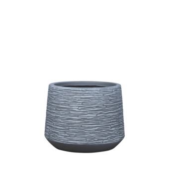 ΓΛΑΣΤΡΑ FIBERCLAY ΜΙΚΡΟ ΓΚΡΙ ΑΝΟΙΧΤΟ ΚΩΝΙΚΟ-ΓΡΑΜΜΩΣΕΙΣ - Φ35x27cm