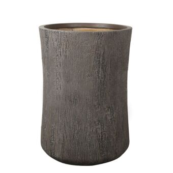 ΓΛΑΣΤΡΑ FIBERCLAY ΜΕΓΑΛΟ ΚΑΦΕ ΦΥΣΙΚΟ ΣΤΡΟΓΓΥΛΟ-ΚΟΡΜΟΣ - Φ53x75cm