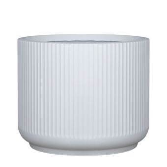 ΓΛΑΣΤΡΑ FIBERCLAY ΛΕΥΚΟ ΙΣΙΟ-ΣΤΡΟΓΓΥΛΟ ΚΑΘΕΤΕΣ ΓΡΑΜΜΩΣΕΙΣ ΓΙΓΑΣ - Φ49x40cm