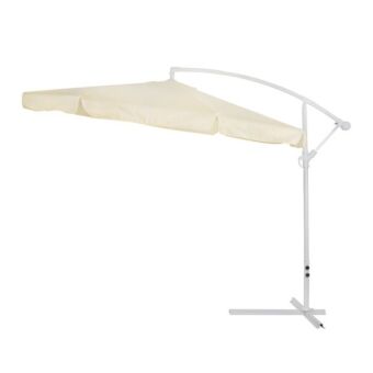 ΟΜΠΡΕΛΑ ΚΡΕΜΑΣΤΗ Φ300x237cm. ΣΤΡΟΓΓΥΛΗ ΣΕ ΒΑΣΗ ΜΕ 4 ΠΟΔΙΑ