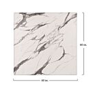 ΕΠΙΦΑΝΕΙΑ ΤΡΑΠΕΖΙΟΥ 60Χ60 MARBLE WHITE GREY 