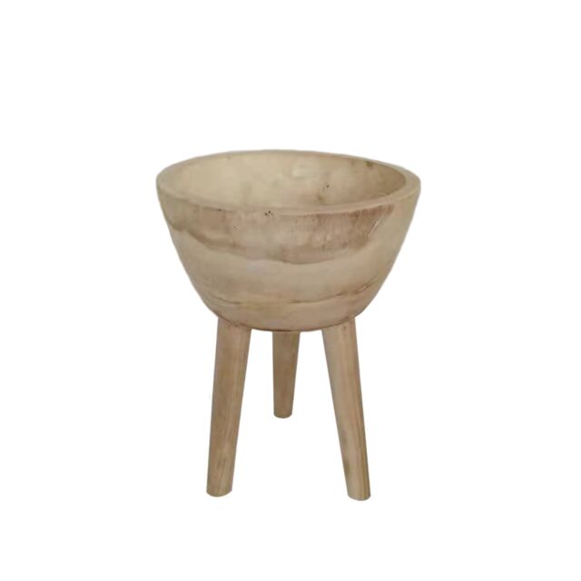 TREPIED DECO ΚΑΣΠΩ ΣΕ ΒΑΣΗ ΞΥΛΟ D31xH44cm