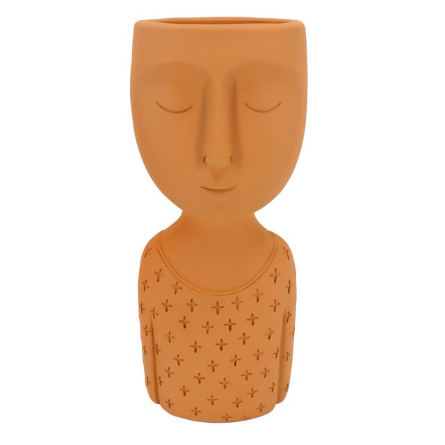 SKEPTICAL 1 ΚΑΣΠΩ POLYRESIN TERRACOTTA 10,8x8,7xH25,6cm