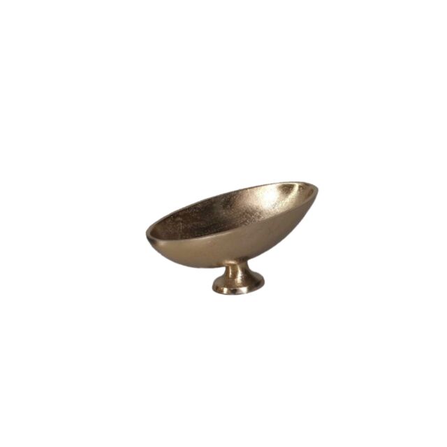 NORI ΜΠΩΛ ΜΕ ΠΟΔΙ ΑΛΟΥΜΙΝΙΟ ΧΡΥΣΟ 20x8xH7,5cm