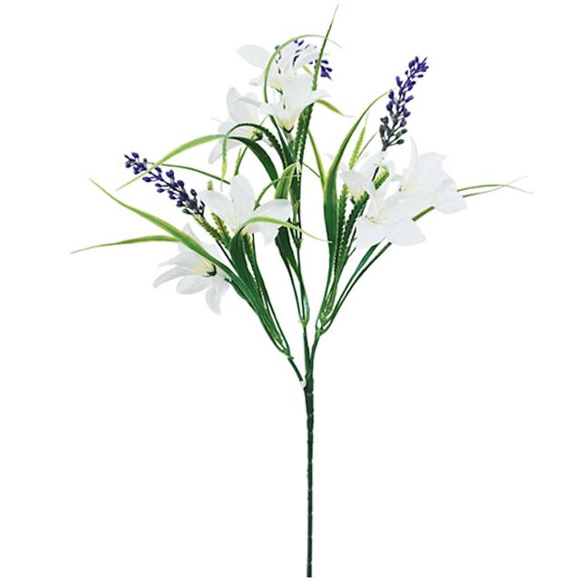 ΚΛΑΔΙ ΓΕΜΙΣΜΑΤΟΣ ΛΕΥΚΟ ΑΣΤΕΡΙΑ ΑΝΘΟΣ Y63cm.